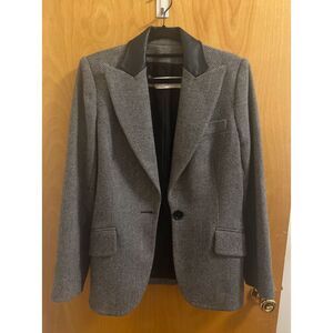 Vintage Dior Boutique Paris 90s Herringbone Blazer